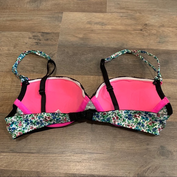 VS Sexy little things floral print lace bow bra - Picture 6 of 9